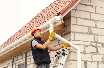Pose et remplacement de gouttières à Lescar